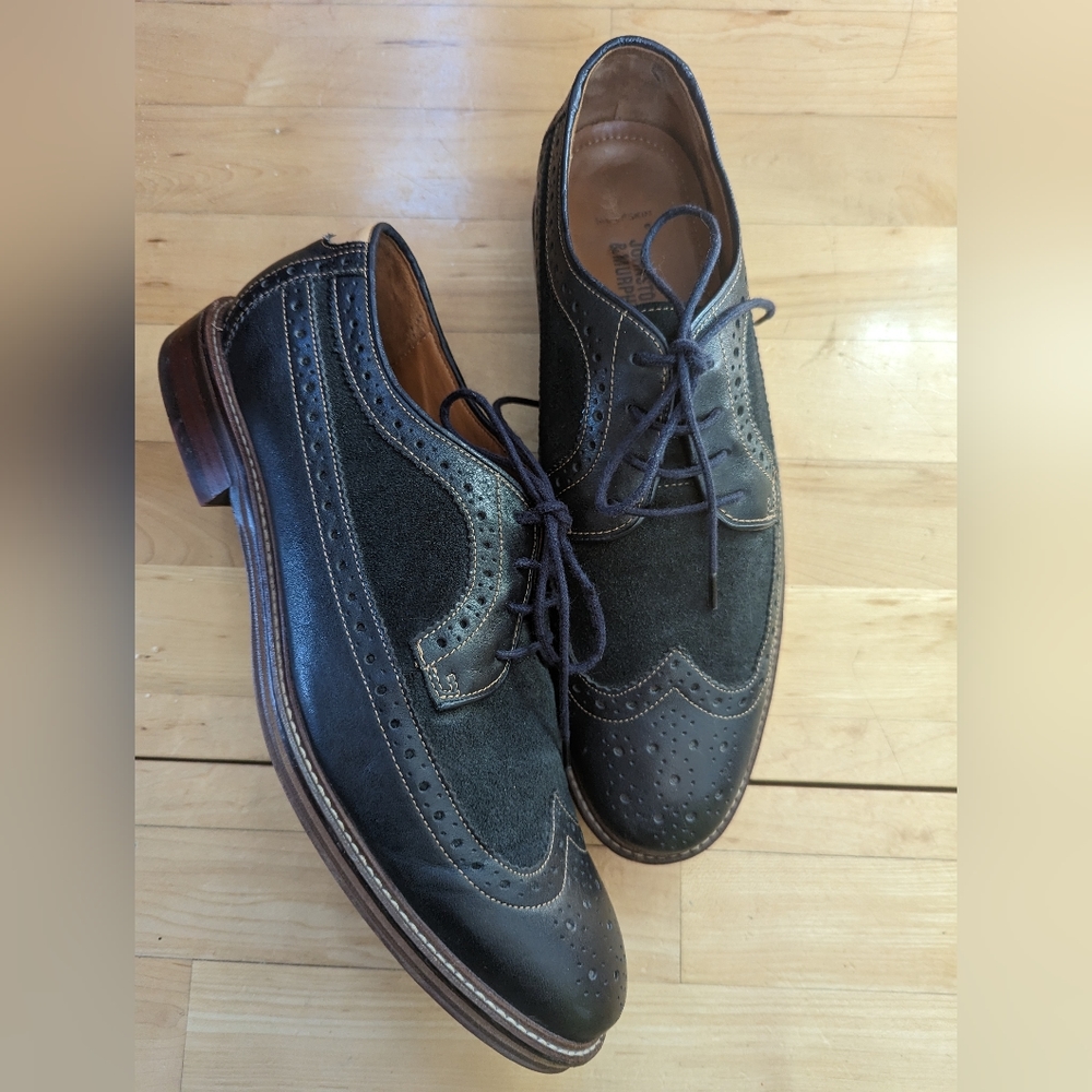 Johnston & Murphy Black and Brown Wingtip Brogues